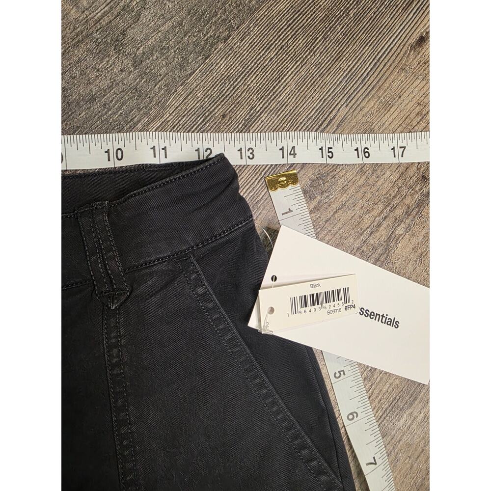 NWT Amazon Essentials Womens Pants Size 2 Black Stretch Exposed Zip Front Seam - Picture 2 of 9